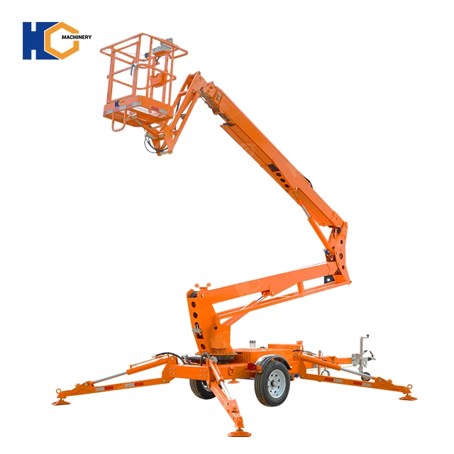 20ft 30ft 35ft 40ft 50ft 55ft 60ft towable boom lift factory